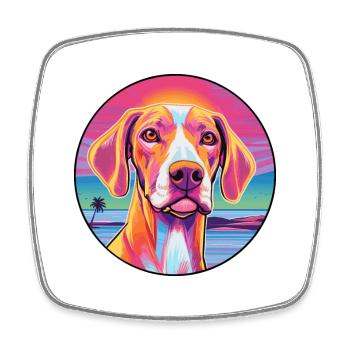 Bracco Italiano Race De Chien Coloré Cartoon Waterco - Magnet carré - blanc - Devant