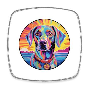 Gascon Saintongeois Race De Chien Coloré Cartoon Wat - Magnet carré - blanc - Devant