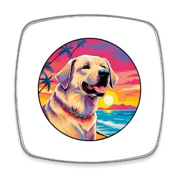 Kangal Dog Breed Coloré Cartoon Aquarelle - Magnet carré - blanc - Devant