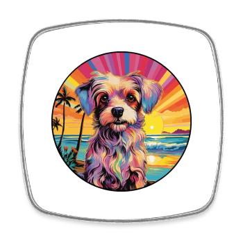Perro de Presa Mallorquinische Hunderasse Bunte Carto - Viereckiger Kühlschrankmagnet - Weiß - Vorne