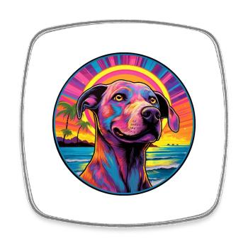Sabueso Fino Colombiano Race de chien Dessin animé coloré - Magnet carré - blanc - Devant