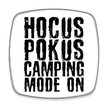 Campingplatz Ferien Wanderer Camping Statement - Viereckiger Kühlschrankmagnet - Weiß - Vorne