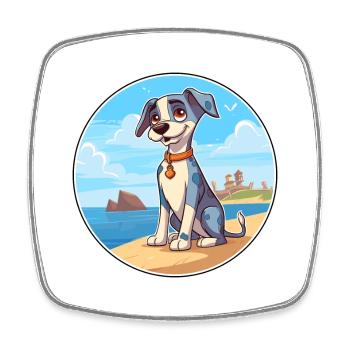 bleu de gascogne hunderasse cartoon kawaii clipart - Viereckiger Kühlschrankmagnet - Weiß - Vorne