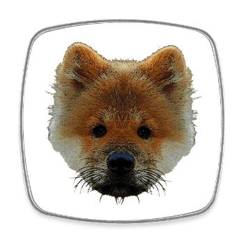 sweater mit hündchen, chow chow welpe - Viereckiger Kühlschrankmagnet - Weiß - Vorne