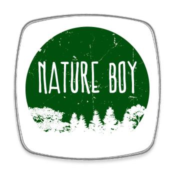 Nature Camper Camping Montagnes Déclaration du camping - Magnet carré - blanc - Devant