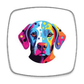 Dalmatiner Hund Buntes Aquarell Tier Karikatur - Viereckiger Kühlschrankmagnet - Weiß - Vorne