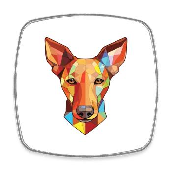Pharaonenhund Hund Buntes Aquarell Tier Haustier - Viereckiger Kühlschrankmagnet - Weiß - Vorne