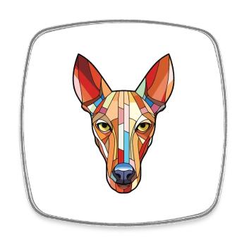 Pharaonenhund Hund Buntes Aquarell Tier Haustier - Viereckiger Kühlschrankmagnet - Weiß - Vorne