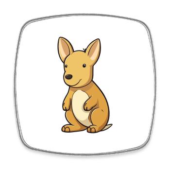 Aardvark Cute Cartoon Kawaii Watercolor Animal Pet - Square fridge magnet - white - Front