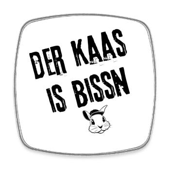 KaasIsBissn_BayerischerDurchblick | Redewendung - Viereckiger Kühlschrankmagnet - Weiß - Vorne
