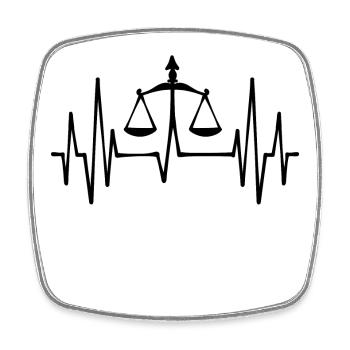 Carrière : Avocat, Emploi, Profession, Salarié - Magnet carré - blanc - Devant