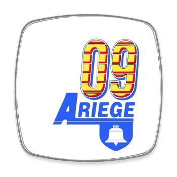 Ariège - Viereckiger Kühlschrankmagnet - Weiß - Vorne