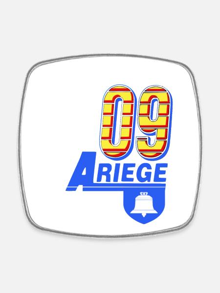 Ariège - Magnet carré - blanc