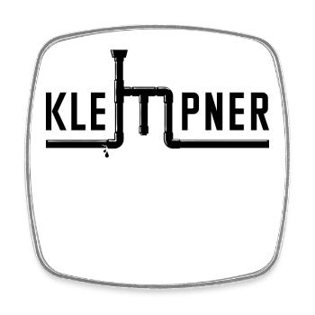 KlempnerJob Karriere Arbeiter Geld Verdienen - Viereckiger Kühlschrankmagnet - Weiß - Vorne