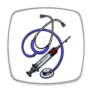 Superviseur Profession Emploi Médecin Carrière Réussite - Magnet carré - blanc - Devant