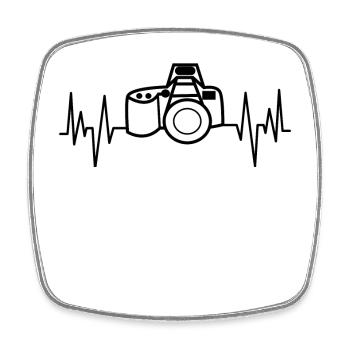 Fotograf Job Geld Verdienen Erfolg Arbeit Karriere - Viereckiger Kühlschrankmagnet - Weiß - Vorne