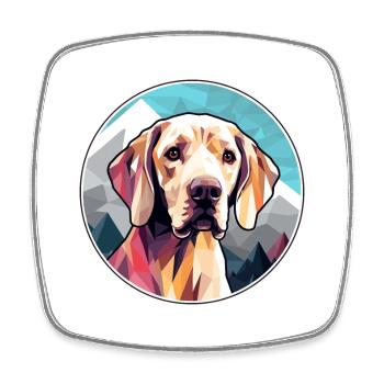 Braque Saint Germain Hunderasse Cartoon Kawaii Wate - Viereckiger Kühlschrankmagnet - Weiß - Vorne