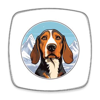Kanarischer Warren Hund Rasse Cartoon Kawaii Wat - Viereckiger Kühlschrankmagnet - Weiß - Vorne