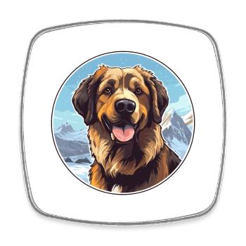 Drentsche Patrijshond Dog Breed Cartoon Kawaii Wat - Square fridge magnet - white - Front