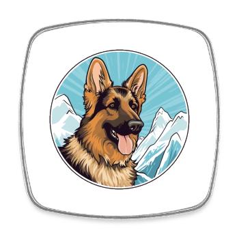 Deutscher Wachtelhund Hunderasse Cartoon Kawaii Wat - Viereckiger Kühlschrankmagnet - Weiß - Vorne