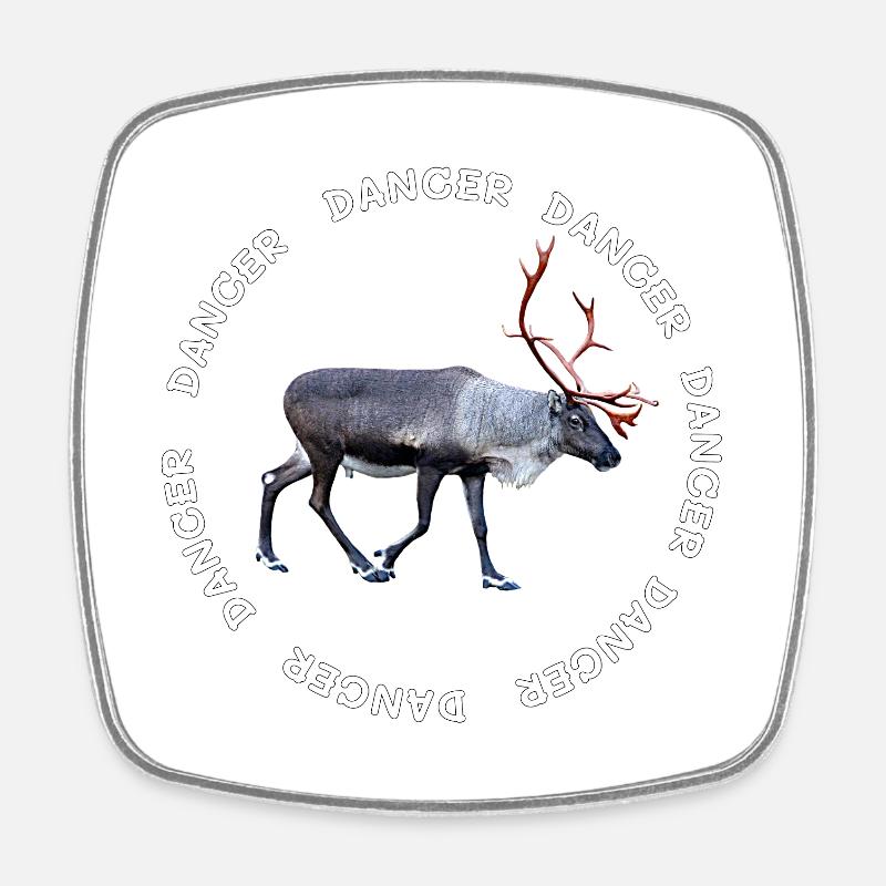 DANCER - Square fridge magnet - white