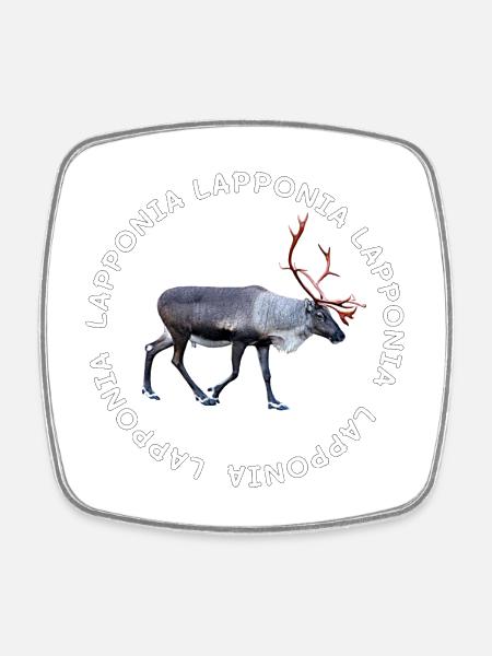 LAPPONIA - Square fridge magnet - white