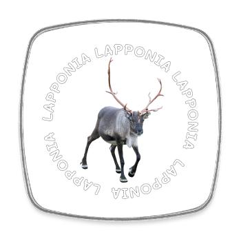 LAPPONIA - Square fridge magnet - white - Front