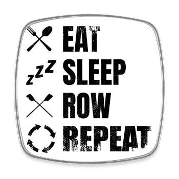 Rowing Procedure - Square fridge magnet - white - Front