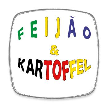 Deutsch-Brasilianer Kartoffel Brasilianer Geschenk - Viereckiger Kühlschrankmagnet - Weiß - Vorne