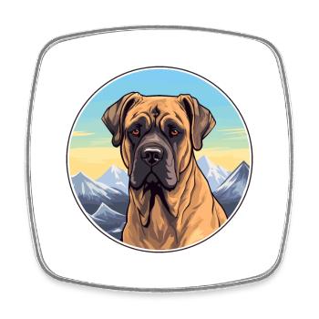 Perro de Presa Canario Hunderasse Cartoon Kawaii Wa - Viereckiger Kühlschrankmagnet - Weiß - Vorne
