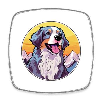 Perro de Presa Mallorquinische Hunderasse Cartoon Kawaii - Viereckiger Kühlschrankmagnet - Weiß - Vorne