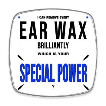 Ear Doctor Ears Earwax Gift Funny - Square fridge magnet - white - Front