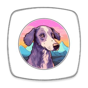 Rat andalou chasse chien race dessin animé kawaii wa - Magnet carré - blanc - Devant