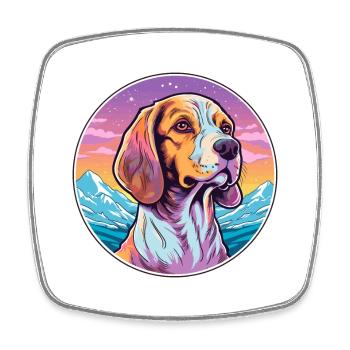 Bruno Jura Hund Rasse Cartoon Kawaii Watercol - Viereckiger Kühlschrankmagnet - Weiß - Vorne