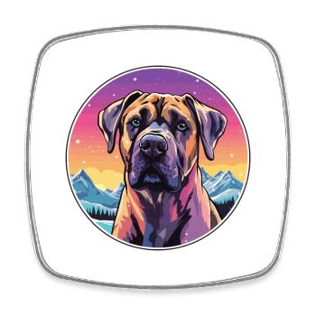 Perro de Presa Canario Hunderasse Cartoon Kawaii Wa - Viereckiger Kühlschrankmagnet - Weiß - Vorne