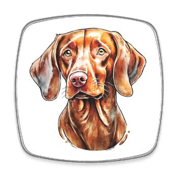 Magyar Vizsla Portrait - Viereckiger Kühlschrankmagnet - Weiß - Vorne