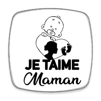 Motif Astral Éclatant pour Vêtements Unisexes - Magnet carré - blanc - Devant