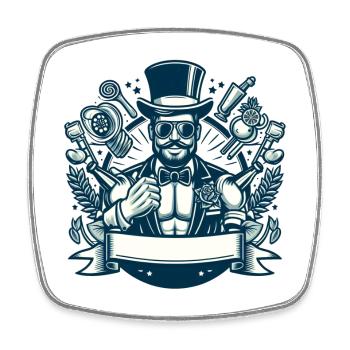 Bachelor Party - Bachelor Party 2 - Square fridge magnet - white - Front