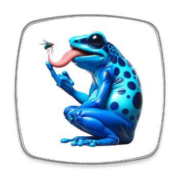 Poison dart frog - Square fridge magnet - white - Front