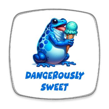Poison dart frog - Square fridge magnet - white - Front