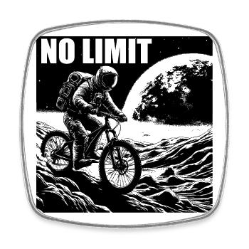 NO LIMIT - Square fridge magnet - white - Front