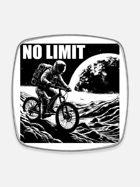 NO LIMIT - Square fridge magnet - white
