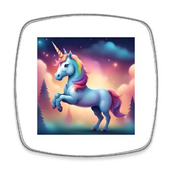 Unicorn, Fantastic Animal, Mythical Animal - Square fridge magnet - white - Front
