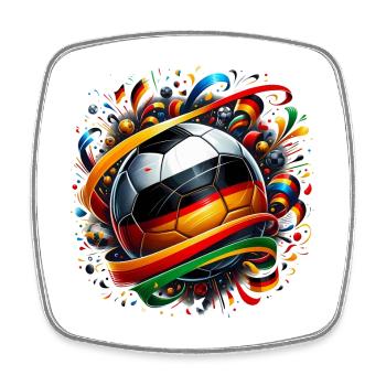 Fussball WM26 Weltmeisterschaft - Viereckiger Kühlschrankmagnet - Weiß - Vorne