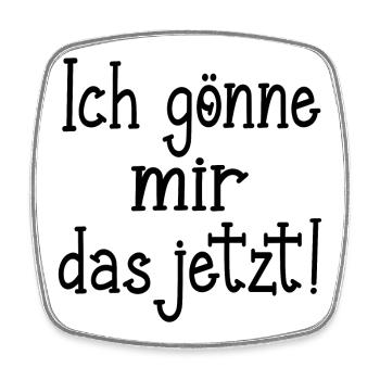 WOHLWOLLEN ACHTSAMKEIT - Viereckiger Kühlschrankmagnet - Weiß - Vorne