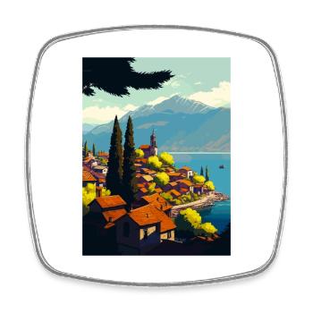 Ohrid Island Lake Church Of St John Macedonia - Square fridge magnet - white - Front
