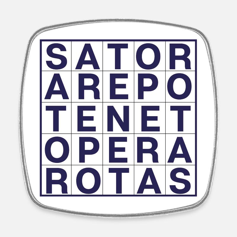 Sator-Rotas - Magnet carré - blanc