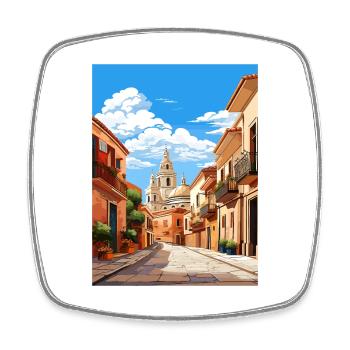 Murcia Spanien Vintage Reiseplakat WPA Souvenir - Viereckiger Kühlschrankmagnet - Weiß - Vorne