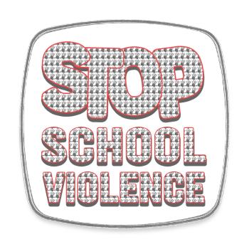 Expression of School Resistance - Square fridge magnet - white - Front