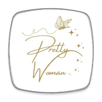 PRETTY WOMAN - Magnet carré - blanc - Devant